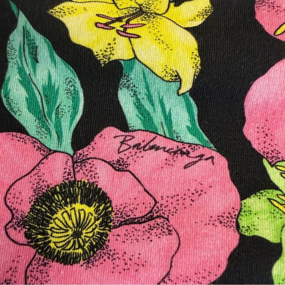 Balenciaga Spring/Summer 2020 Collection by Demna Gvasalia Floral T-Shirt Size S - Picture 3 of 7